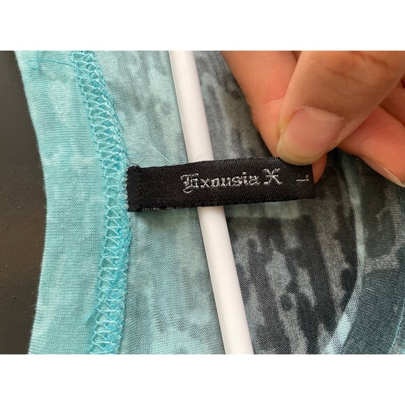 Exousia X Women’s short sleeves T-shirt rhinestone NEW YORK CITY size S like new - Picture 6 of 6